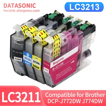 1/2/3/4set Compatível para LC3211 LC3213 Cartucho de Tinta Para Brother DCP-J772DW DCP-J774DW MFC-J890DW MFC-J895DW Impressoras 3211 3213