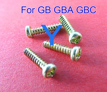 De alta Qualidade por Atacado parafusos conjunto de peças de reparo para GB, GBA GBC Y Parafuso de habitação shell caso 100pcs/monte