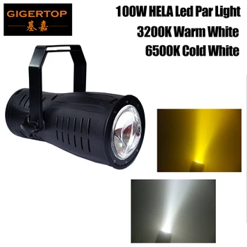 Gigertop 100W 3200K Branco Quente Branco Frio 6500K do Ponto do Diodo emissor de Luz de Par de Latas de Alumínio DMX Controle de funcionamento Silencioso
