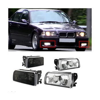 Esquerda & Direita pára-choque Dianteiro, Farol de Neblina Lâmpadas de Habitação para BMW E36 318I 318Ti 1992-1998 Carro Luzes de Nevoeiro Cobre Fumado