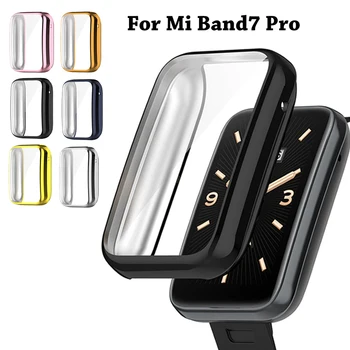 Soft Case Capa Para Xiaomi Mi banda 7 Pro Cobertura Completa Protetor de Tela do Filme Para Mi band7 Pro Miband 7pro Todo o Caso