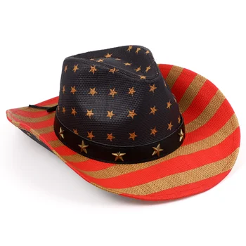 Western Chapéu De Cosplay, Roupas Sombrero Vaquero Para Hombre Dia Da Independência Estilo Americano