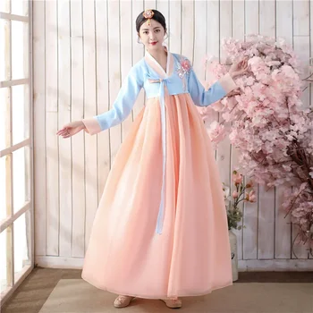 Hanbok Coreano Vestido Antigo, Tradicional Palco De Dança, Traje De Mulheres Asiáticas Roupas De Senhora Palácio Coreia Do Casamento De Dança De Roupas