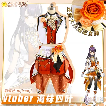 COFUN [Personalizado] Nijisanji Vtuber Umise Yotsuha Cosplay Traje de Halloween Roupas de Mulheres, Homens de Terno Conjunto Completo Anime Dress