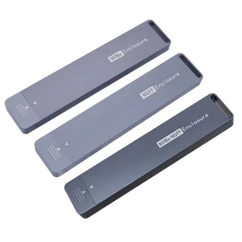 M. 2 NVME NGFF SSD Casos de Liga de Alumínio para USB-Tipo A3.1 SSD Gabinete Suporta para 2230/2242/2260/2280 M. 2 SSD