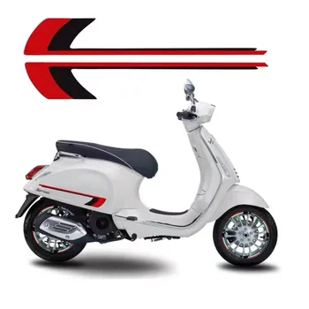 Para VESPA PIAGGIO Primavera Sprint 50 125 150 200 250 300 300 GTS300 Reflexiva Motocicleta Corpo Vara Scooter Modificado Lado