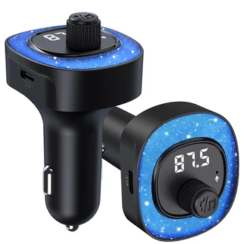 Carro compatíveis com Bluetooth, Transmissor de Rádio sem Fio do Adaptador de Carro Kit de Dupla Porta USB mãos livres Chamada de Carregador de Áudio Mp3 de Música Estéreo