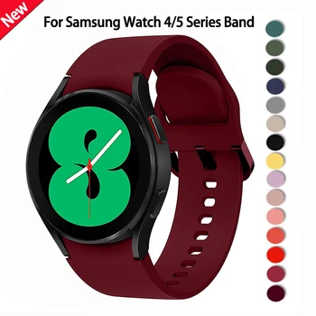 Banda Para Samsung Galaxy Watch4 Clássico 46mm 42mm Inteligente Relógio de Pulseira de Silicone Para Samsung Galaxy Watch 4 44mm 40mm Correia