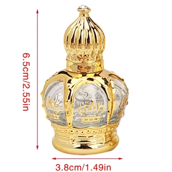 15ml Vintage Óleo Essencial Rolo de Frascos de Perfumes Garrafa Vazia o Armazenamento de Garrafas de D0UE