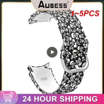 1~5PCS Banda de Silicone Para o Galaxy Watch 4 Clássico 46mm 42mm Pulseira de Silicone para o Galaxy Watch 5/ /4 44mm 40mm