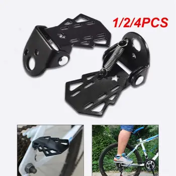 1/2/4PCS Par de Pedal Dobrável Mountain Bike Engrossado para os pés Foot Peg Acessórios de Ciclismo