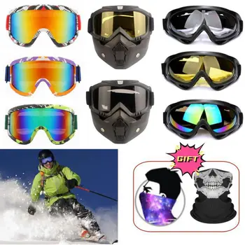 Esqui e Snowboard, Óculos Anti-Fog Óculos de Esqui de Inverno de Desporto ao ar livre de Bicicleta Motocicleta Permeável Óculos de Proteção UV Óculos de sol
