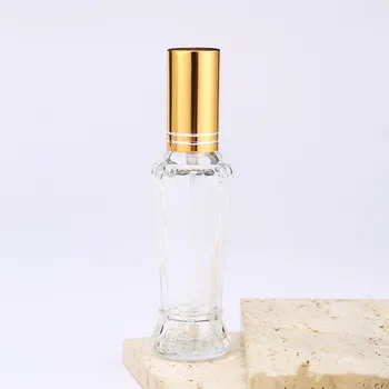 15ml de Vidro Transparente Portátil Recarregável Frasco de Perfume Cosmético Vazio Pulverizador Atomizador de Viagens Exemplo de Sub-Garrafa