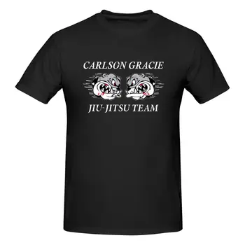 Carlson Gracie Team Clássico Caras Verão De Casal Impresso T-Shirt Casal Unissex Casual Letra T-Shirt Harajuku Casal Correspondência De Topo