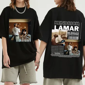 O Rapper Kendrick Lamar T-Shirt Mr Moral & Grandes graduadores que se encontram Gráfico T-shirt dos Homens Hip Hop Moda Oversized T-shirts Streetwear