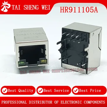 5pcs HR911105A HR911105 Única Porta RJ45 Conector， 100 Gigabit de rede porta com a luz, transformador de rede