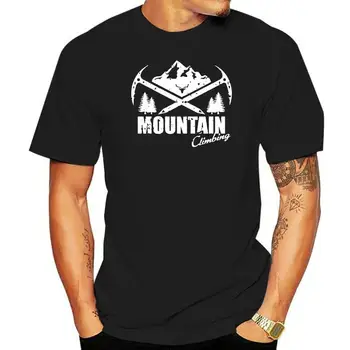 A ESCALADA de montanhas, MACHADOS de GELO ao ar LIVRE, CAMINHADAS HOBBY Mens T-Shirt Preto