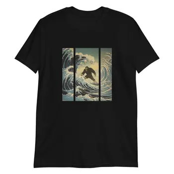 Ukiyoe Atende Gorila a Hokusai Onda T-shirt