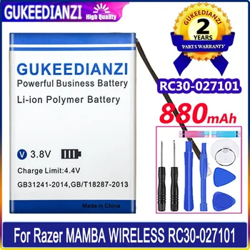 GUKEEDIANZI Bateria RC30027101 880 mah Para Razer RC30-027101 MAMBA sem FIO Bateria