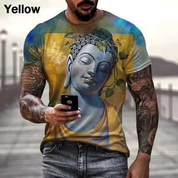 2023 Novo Impressos em 3D Moda Casual Hip Hop Engraçado dos Homens T-Shirt