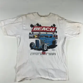Vintage 1994, O Beach Boys Shirt L De 1963, Apenas Um Pouco Deuce Coupe mangas compridas