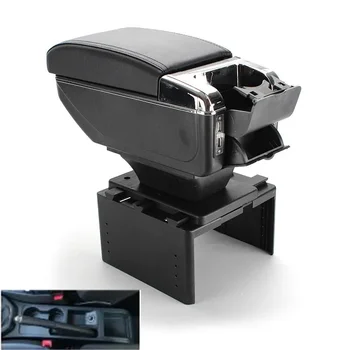 NOVOS Para Seat Ibiza del braço caixa de braço caixa central de Armazenamento de caixa de conteúdo com suporte de copo cinzeiro modelo Genérico, com Carregamento USB