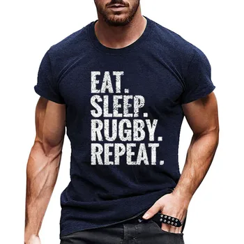 Futebol americano Fãs de Esportes Presente T-Shirt Vintage Jogador de Rugby de Esportes Retro Homens de Camisa de Rugby Tee Tops de Hip-hop