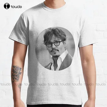Johnny Depp Clássica T-Shirt De Alta Qualidade, Bonito E Elegante Linda Kawaii Cartoon Doce Algodão Camisetas Streetwear