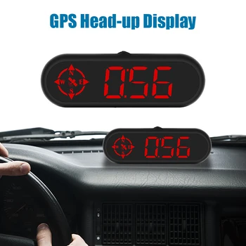 LEEPEE Velocímetro Heads Up Display com Bússola de GPS Mini LED de Alarme de excesso de velocidade HUD Eletrônica do Carro Acessórios G9