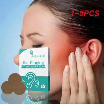 1~5PCS Zumbido adesivos de ouvido de cuidados de saúde patches Aliviar a tontura dor de cabeça Acupoint patch alívio do zumbido de ouvido de volta audiência