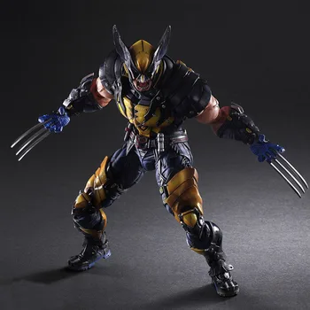 X-MEN Wolverine Action Figure PLAY ARTS 26cm Modelo de Brinquedos Conjunto de bens Móveis de Boneca de Presentes Criativos Para os Fãs de Decoração de Quarto