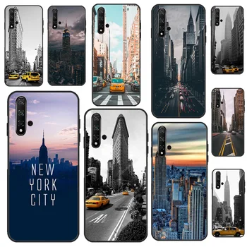 Nova YORK Nova Iorque Caso Para Huawei P20 P30 P40 P60 Pro P Smart Nova 9 5T Honra Magic 5 Lite X8 X9a 50 70 Tampa