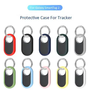 Capa de Silicone Para Samsung Galaxy SmartTag 2 Localizador Tracker Caso Chaveiro Anti-perda de Capa Luva Protetora Para Smart Tag