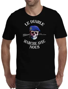 Militares Franceses Trupes De Marinha Homens T-Shirt De Manga Curta De Algodão Casual O-Pescoço Camisetas De Verão