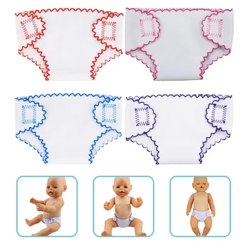 Boneca Fraldas Cueca Animal Para 18Inch &43cm Bebê Reborn Fraldas Cueca Cueca Boneca, Acessórios