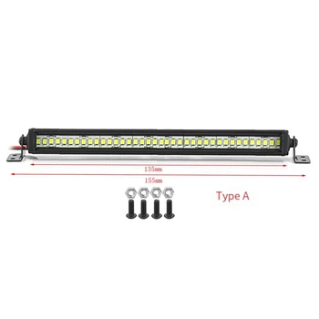 A Luz brilhante Bar Para 1/10 RC Rastreador de Carro Axial SCX10 90046 TRX-4 TAMIYA CC01 D90 Redcat