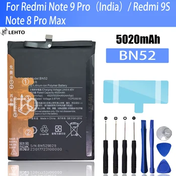 100% Novo Original BN52 Bateria Para Xiaomi Redmi Nota 9 Pro Índia / Redmi 9S Nota 8 Pro Max Telefone de Substituição de Bateria