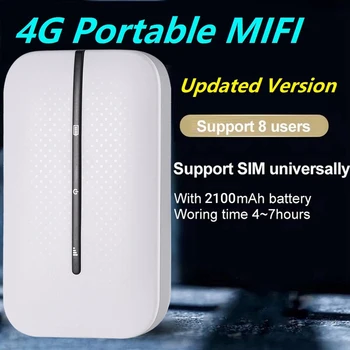 4G Mifi Wifi Router 150Mbps Wifi do Modem Carro Móvel sem Fio wi-Fi através de Hotspot Wireless Mifi Com Slot para Cartão Sim