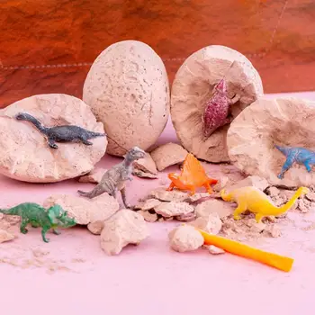 Ovos De Dinossauro Tiranossauro Modelo De Brinquedos Científicos De Mineração De Dinossauro Arqueologia Escavar Brinquedos Educativos Para Criança Menino