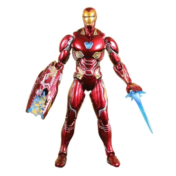 15cm Disney, Marvel Avengers Figura de Ação Legand MK50 SHF Homem de Ferro Figma PVC super-Herói Modelo de Articulações Móveis Brinquedos para Crianças