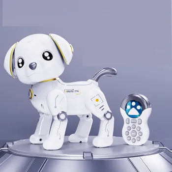 Controle Remoto Inteligente Robô Cão Função Toque E Voz De Controlo Inteligente Robótico Programável Animal Versão Em Chinês