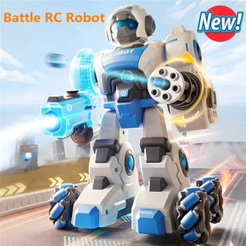 Elétrico de Controle Remoto Inteligente Robô 2.4 G sem Fio Smart Robótico Programável Duas Controle de Robô de Combate RC Carro de Brinquedo