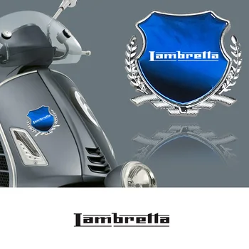 3D Metal Scooter Trigo Ouvidos Adesivo Motocicleta Decalques do Lado do Emblema de Decoração Para a Lambretta Roserio G350 X300 V50 V125 V200 Assiano