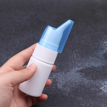 30ml Rinite Spray Nasal Garrafa Reutilizável Lavagem Nasal Neti Pot Névoa Bomba de Garrafa de Spray de Rinite Líquido de Tratamento, Armazenamento de Garrafas
