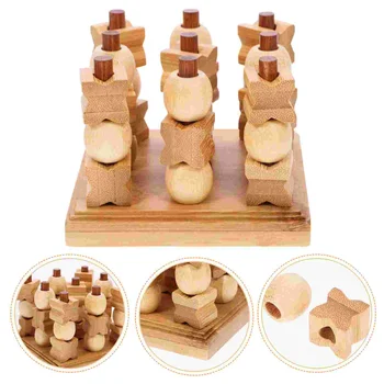 Brinquedos para crianças de pés-Mãe-filhos Interativo Festa Tabuleiro de Xadrez Jogo de Família Jiugongge XO Xo do tipo de Criança
