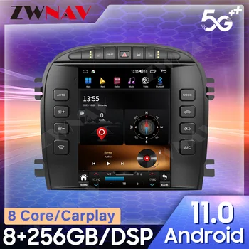 Para a Jaguar S-TYPE 2004-2005 CARPLAY Android 12 auto-Rádio Receptor Estéreo Autoradio Player Multimídia GPS de Navegação
